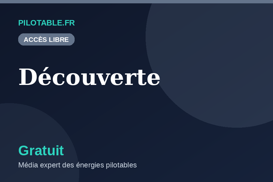 Offre Découverte gratuite - Pilotable.fr