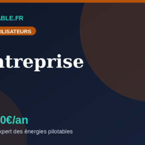 Offre Entreprise 3900 euros par an - Pilotable.fr