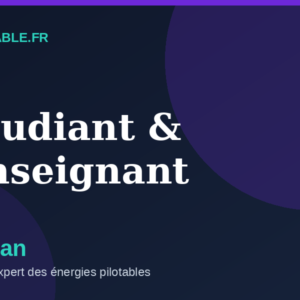 Offre Étudiant et Enseignant 89 euros par an - Pilotable.fr