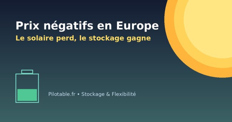 Prix négatifs : le solaire chute, le stockage devient clé