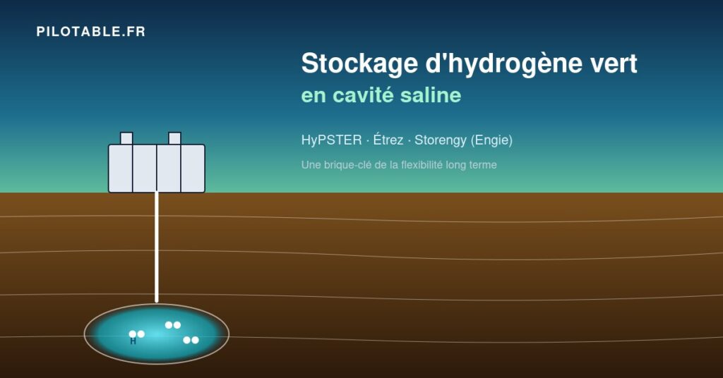 Hydrogène vert : Storengy boucle 100 cycles dans la cavité saline d&rsquo;Étrez et ouvre la voie au stockage saisonnier