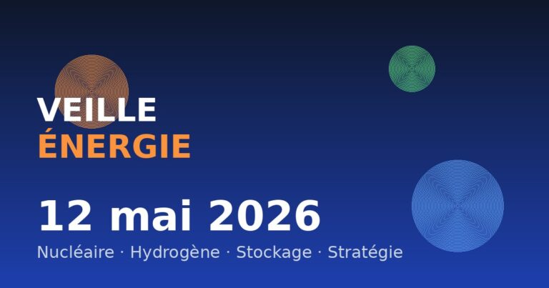 Veille énergie — 12 mai 2026