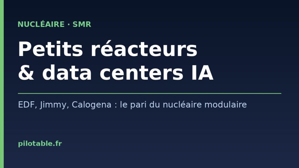 SMR EDF-Holtec pour alimenter un data center IA au Royaume-Uni — mini-réacteur nucléaire modulaire