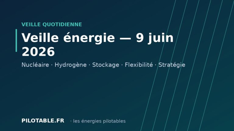 Veille énergie — 9 juin 2026