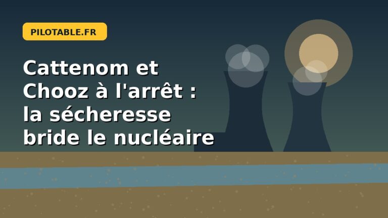 Cattenom et Chooz à l&rsquo;arrêt : la sécheresse rattrape le nucléaire français