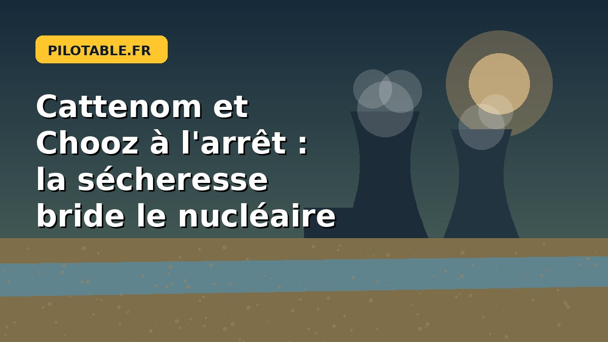 Centrales nucl&eacute;aires de Cattenom et Chooz &agrave; l&rsquo;arr&ecirc;t, s&eacute;cheresse et d&eacute;bit des fleuves en ao&ucirc;t 2026