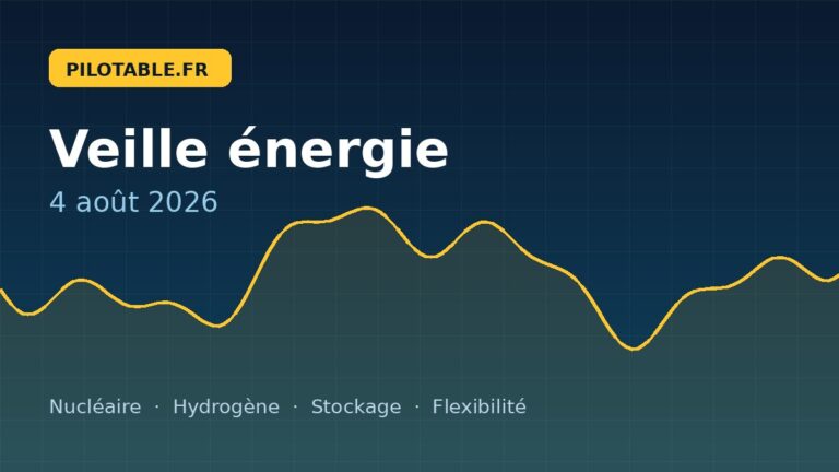 Veille énergie — 4 août 2026