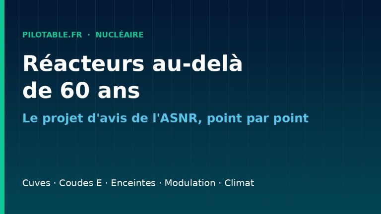 Réacteurs au-delà de 60 ans : ce que l’ASNR attend encore d’EDF